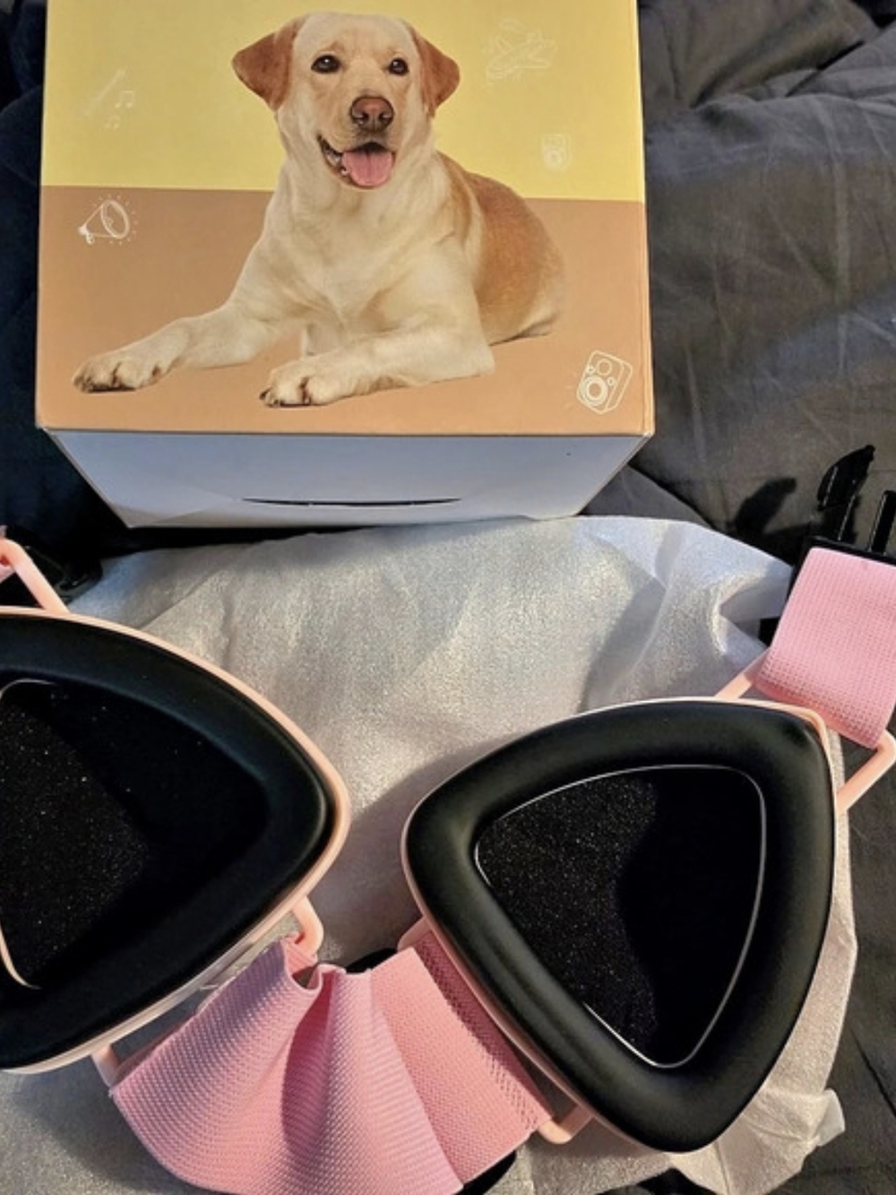 Dogs Muffy Dog Ear Muffs Pink Large NWT
